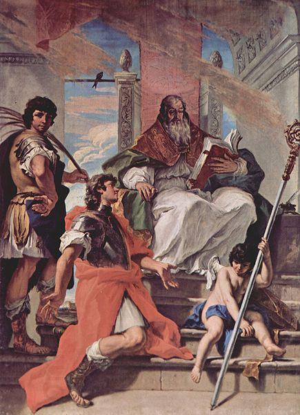 Sebastiano Ricci Hl. Prokulus, Hl. Firmus und Hl. Rusticus von Verona sowie ein Engel China oil painting art